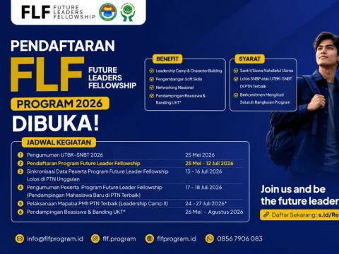 Future Leaders Fellowship 2026 Buka Pendaftaran, Siapkan Mahasiswa NU Tembus PTN Jalur SNBP dan UTBK-SNBT