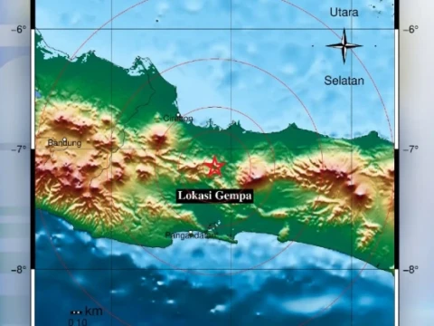 Gempa Magnitudo 4,3 Guncang Tegal Semalam, Terasa hingga Banyumas, Cirebon, dan Kuningan