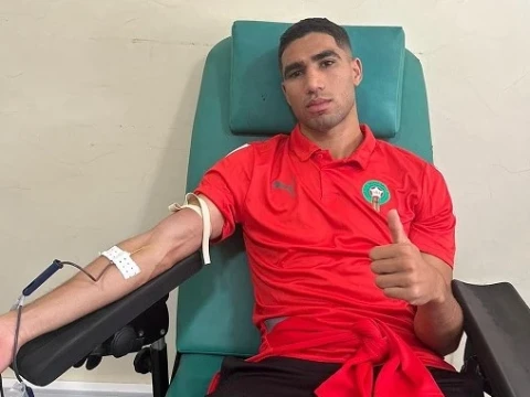 Achraf Hakimi, Pemain Andalan Timnas Maroko Donorkan Darahnya untuk Korban Gempa