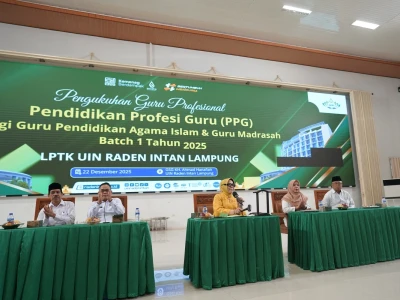 UIN RIL Kukuhkan 1194 Guru Profesional, Tersebar di Seluruh Indonesia,