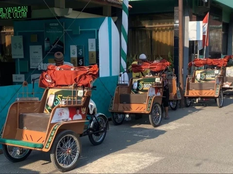 Gratis, Ratusan Becak Listrik Siap Antar Muktamirin ke Sejumlah Titik