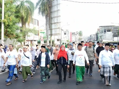 Kolaborasi Lintas Elemen dan Ormas, Hari Santri 2023 di Lampung Meriah