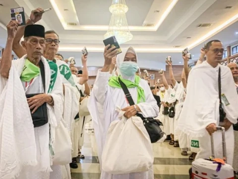 393 Jamaah Haji Gelombang 2 dari Banten Diterbangkan ke Jeddah