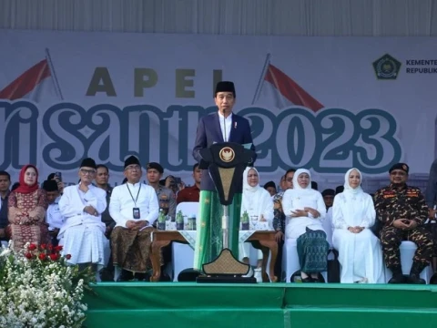 Indonesia Punya 36 Ribu Pesantren, Presiden Jokowi: Santri Pilar Kekokohan Bangsa