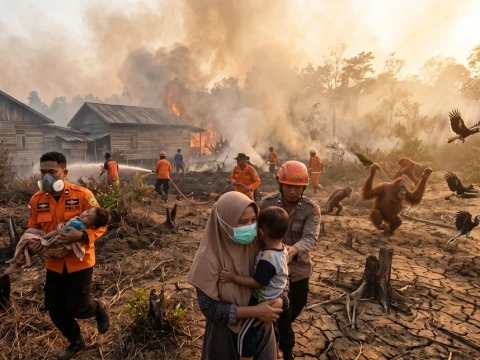 Kabut Asap Karhutla Meluas: Urgensi Presiden Menetapkan Bencana Nasional