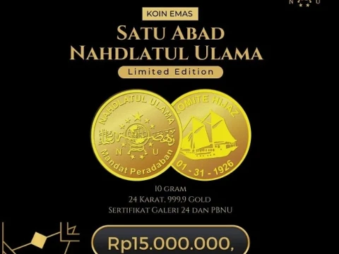 Ingin Berinvestasi Emas? PBNU Siapkan Koin dan Pin Emas 1 Abad NU, Dapatkan di Sini