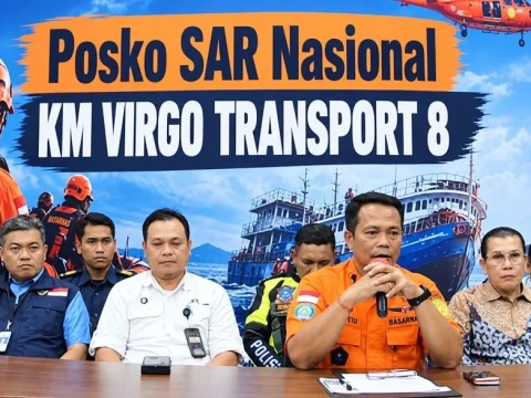 Pencarian Korban Terkendala, Basarnas Dorong Pengangkatan KMP Virgo Transport 8 Dipercepat