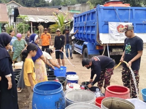 Kekeringan Meluas, Banser Pemalang Salurkan 211 Ribu Liter Air Bersih