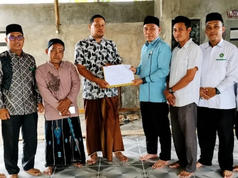 PCNU dan LAZISNU Aceh Barat Salurkan Infak untuk Mushala Teuku Umar, Perkuat Filantropi Nahdliyin