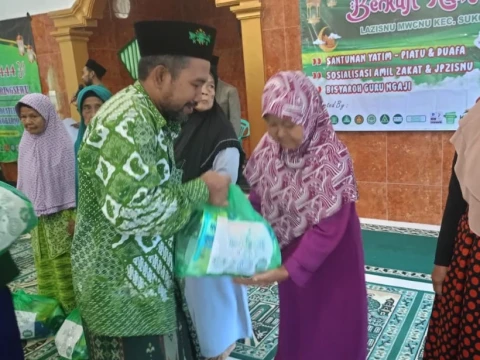 Ribuan Paket 'Ramadhan Menggembirakan' 1444 H Disalurkan LAZISNU Pringsewu