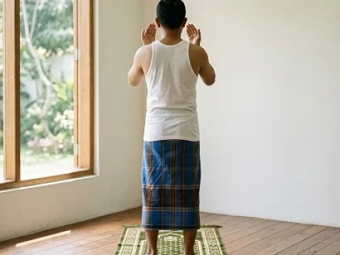 Hukum Shalat Pakai Kaos Singlet