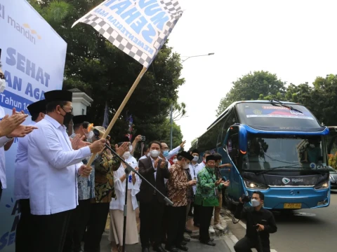 450 Peserta Mudik Gratis 2022 Dilepas oleh LTM PBNU-Kemenag