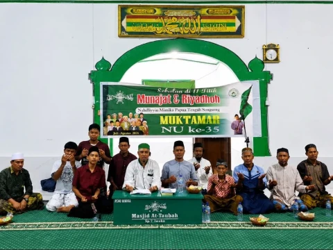 Nahdliyin Mimika Papua Tengah Istighotsah Sebulan Penuh Sambut Muktamar Ke-35 NU