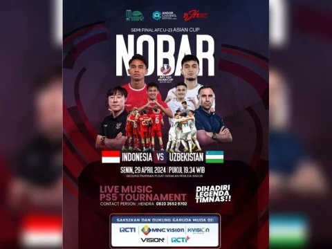 GP Ansor dan PSTI Gelar Nobar Indonesia Vs Uzbekistan, Dihadiri 2 Legenda Timnas