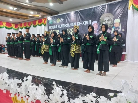 56 Pemuda-Pemudi di Nunukan Kaltara Diwisuda sebagai Santri Pencak Silat Pagar Nusa