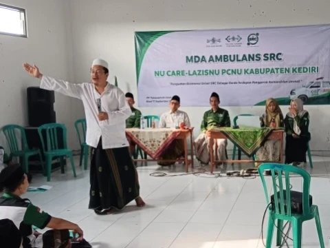 LAZISNU Kediri Bekali para Sopir Ambulans Kemampuan Profesional Berstandar NU