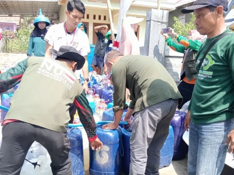 432 Ribu Liter Air Bersih Disalurkan NU Peduli Cilacap untuk Warga Terdampak Kekeringan