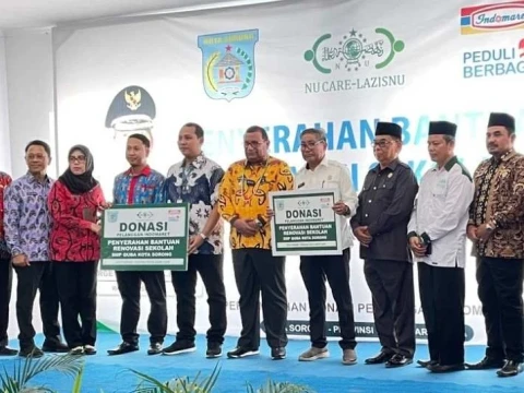 SMP Quba Kota Sorong Dapat Bantuan LAZISNU PBNU