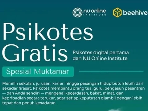 NU Online Institute Buka Layanan Psikotes Gratis Spesial Muktamar Ke-35 NU