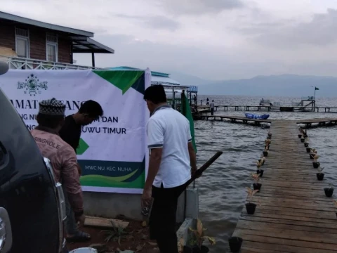 Di Tepi Danau Matano, PCNU Luwu Timur Sulsel Rapat Koordinasi