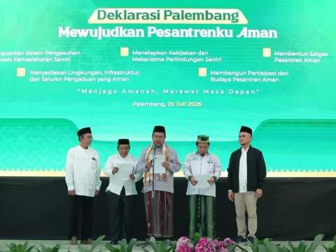 Roadshow Ke-14 Gerakan Nasional Pesantrenku Aman di Palembang, Ikhtiar Bangun Perlindungan Santri