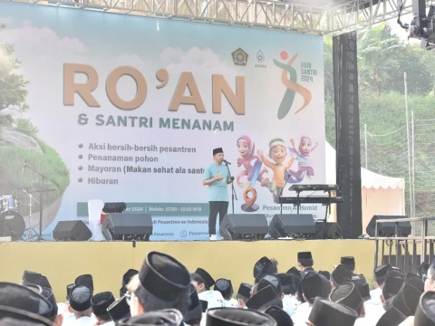 Semarak Hari Santri 2024, 50.600 Pohon Ditanam Serentak di Pesantren Seluruh Indonesia
