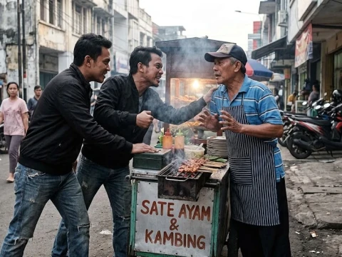Viral Pedagang Sate Dipalak Rp200 Juta, Begini Hukum Memalak dalam Islam