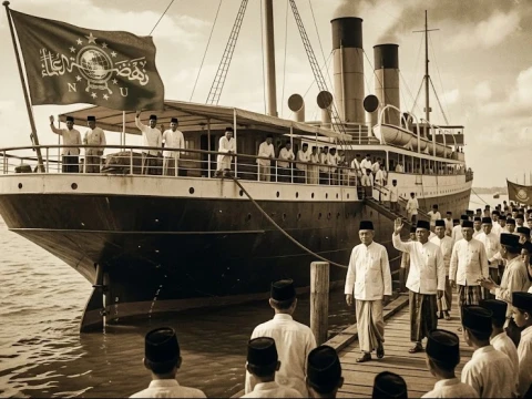NU Ibarat Sebuah Kapal: Perjalanan Peserta Muktamar Ke-11 di Banjarmasin 1936
