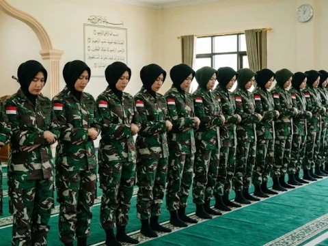Hukum Perempuan Shalat Berjamaah dengan Seragam Tentara, Sah atau Tidak?
