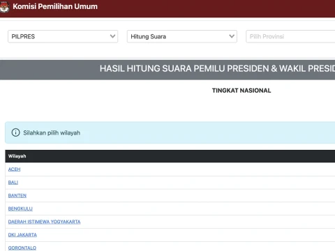 Alasan KPU Tak Lagi Tampilkan Grafik Data Suara Pemilu