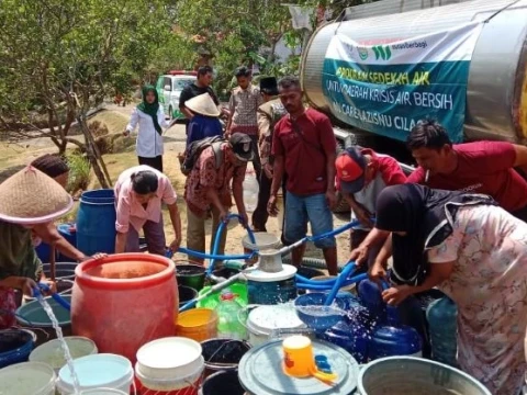 35 Tahap, LAZISNU Cilacap Salurkan 743,1 Ribu Liter Air Bersih untuk Warga