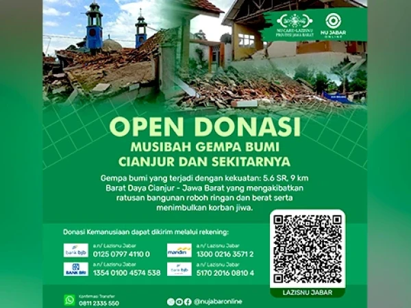 Gerak Cepat Bantu Korban Gempa Bumi di Cianjur, LAZISNU Jabar Galang Dana 