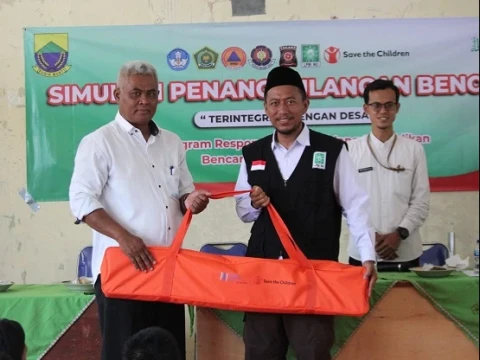 LPBINU Cianjur Gelar Simulasi Penanganan Bencana di 24 Sekolah