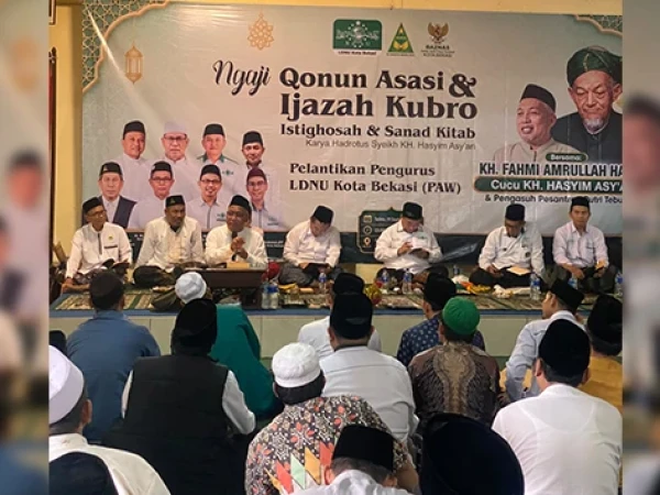 Warga NU Bekasi Raya Padati Kajian Qanun Asasi KH Hasyim Asy'ari
