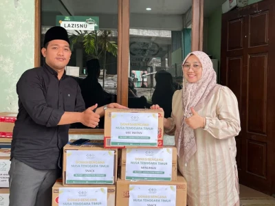 LAZISNU PCNU Jombang Serahkan Donasi Rp38 Juta untuk Korban Gempa NTT