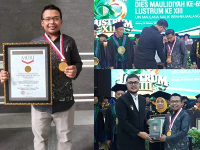 Pemuda NU Asal Lumajang Raih Rekor MURI lewat Karya Buku Tertebal di Indonesia
